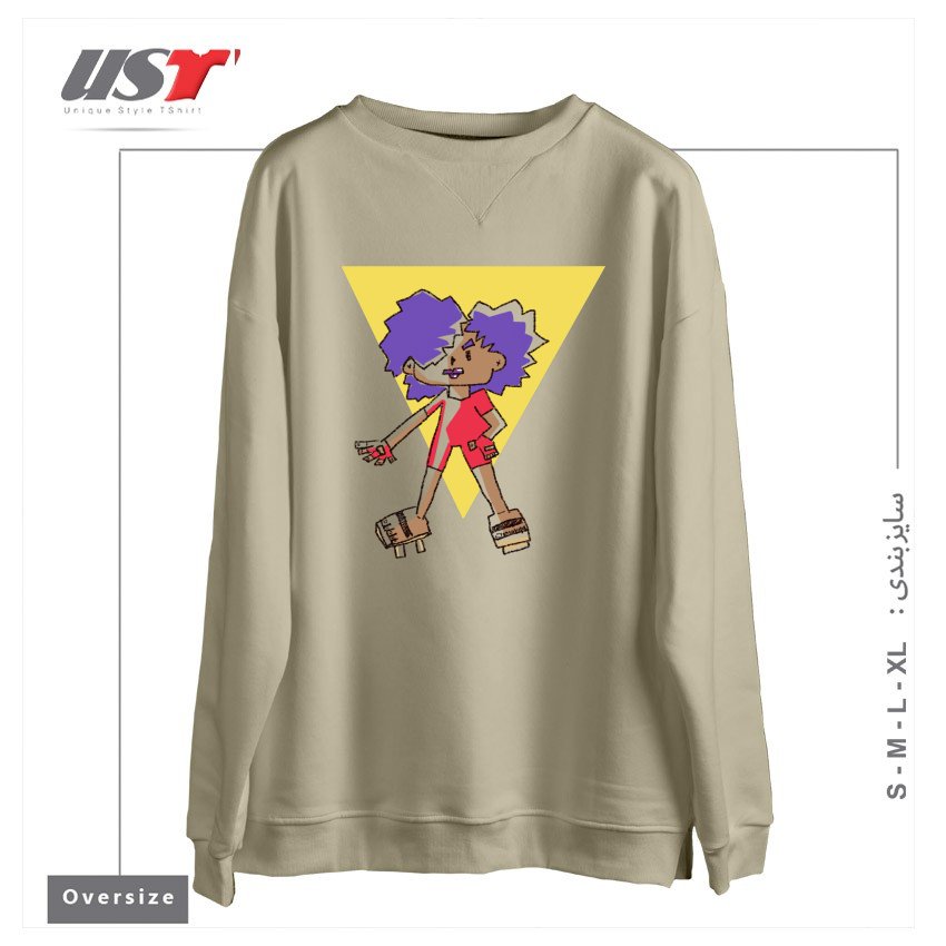 سوییشرت اورسایز طرح DEBRA 'THUNDER' WATKINS