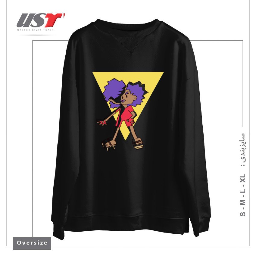 سوییشرت اورسایز طرح DEBRA 'THUNDER' WATKINS