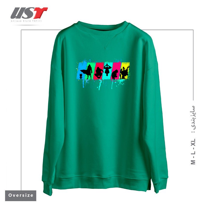 سوییشرت اورسایز طرح SPIDER SOULS