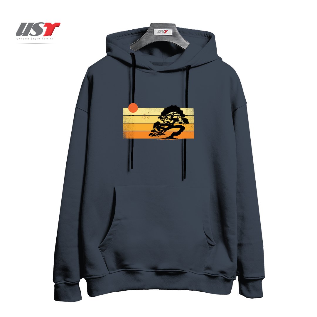 طرح A SUMMER TREE هودی اورسایزرنگ دودی