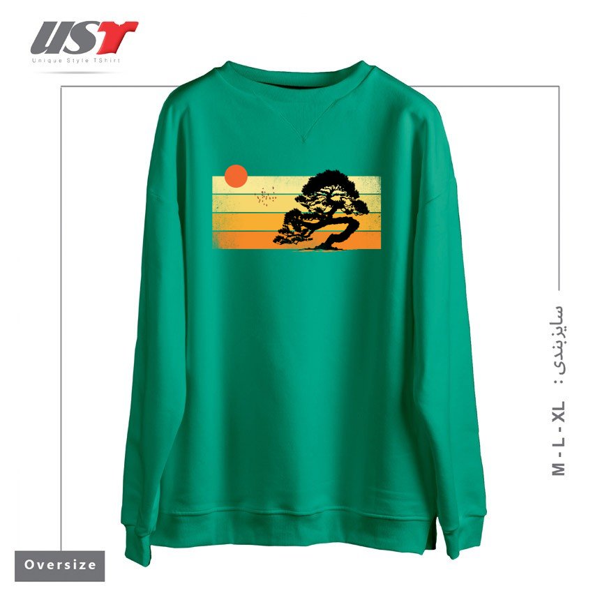 سوییشرت اورسایز طرح A SUMMER TREE