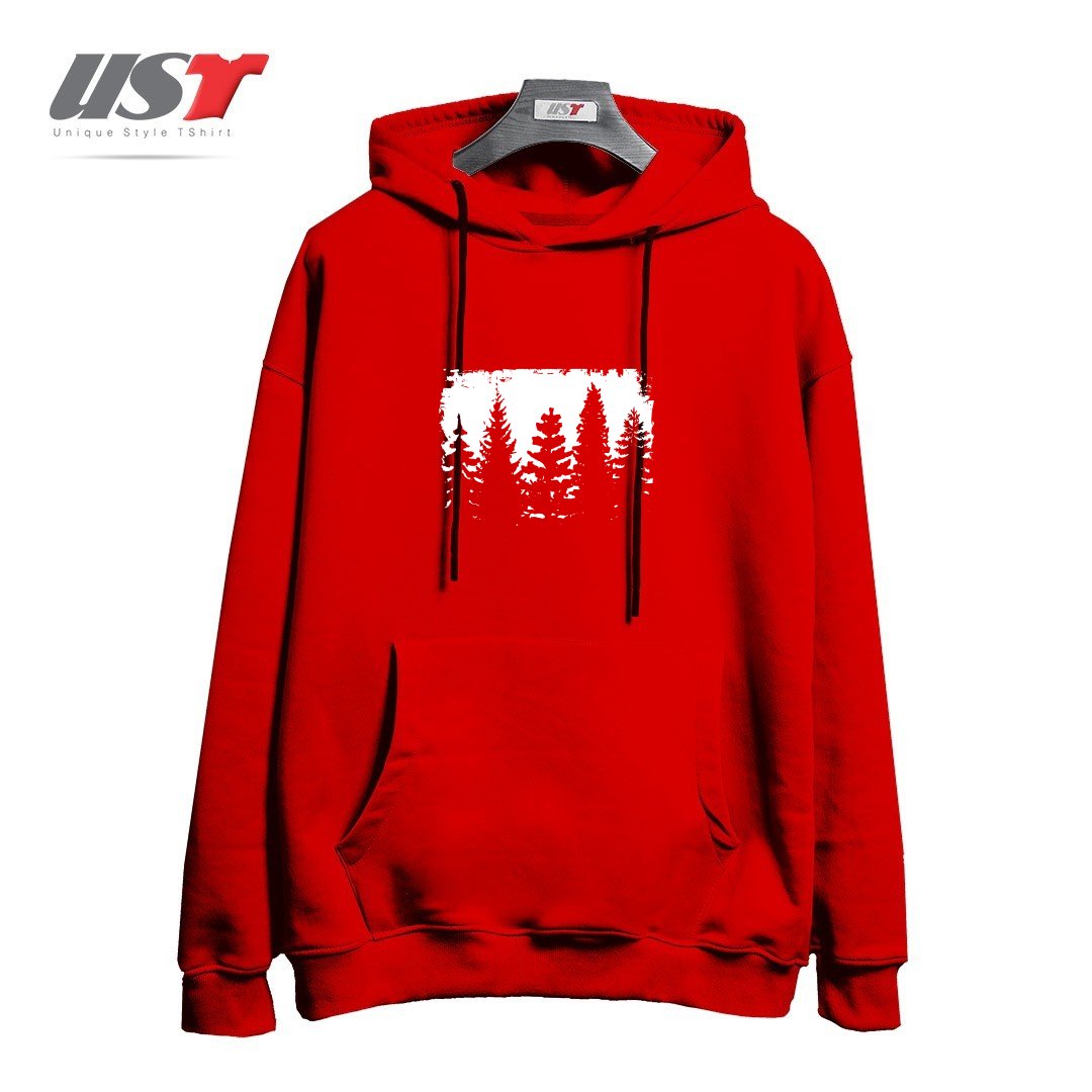 هودی اورسایز طرح FOREST SILHOUETTE