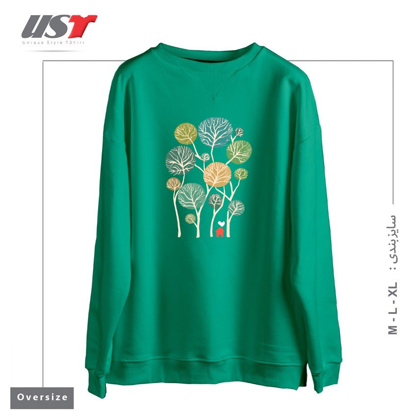 سوییشرت اورسایز طرح HERMITAGE