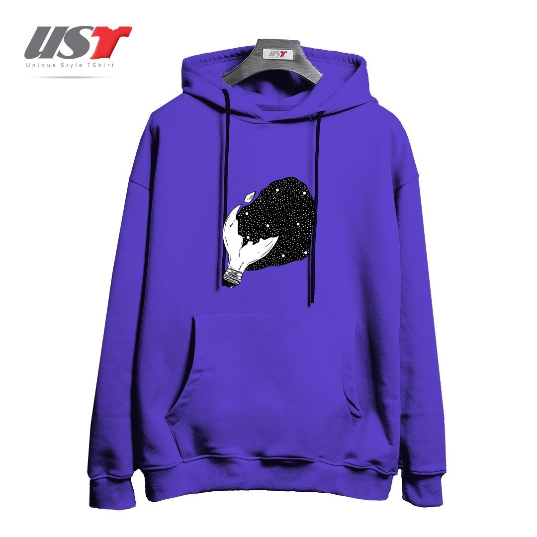 طرح INJURED هودی اورسایزرنگ بنفش