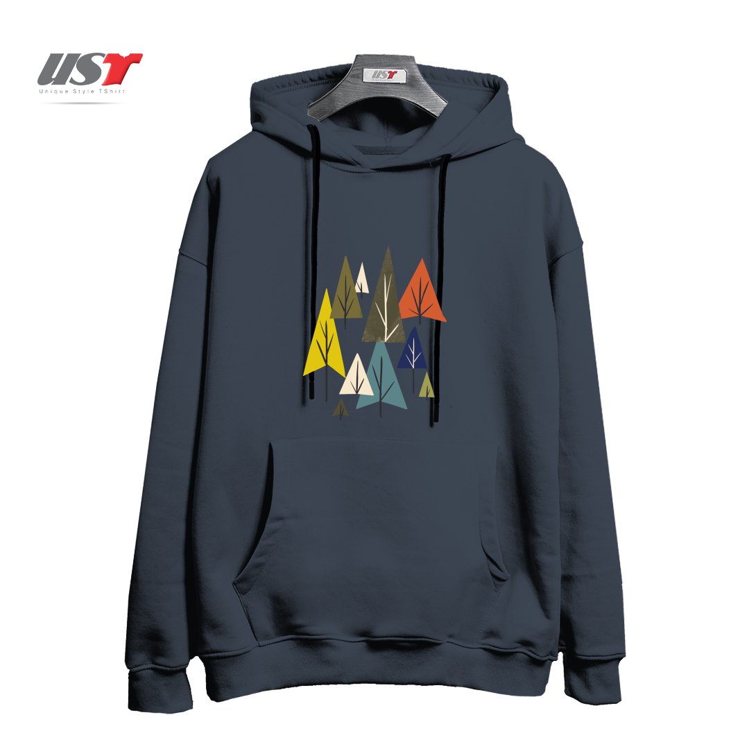 هودی اورسایز طرح MULTICOLOR PINES