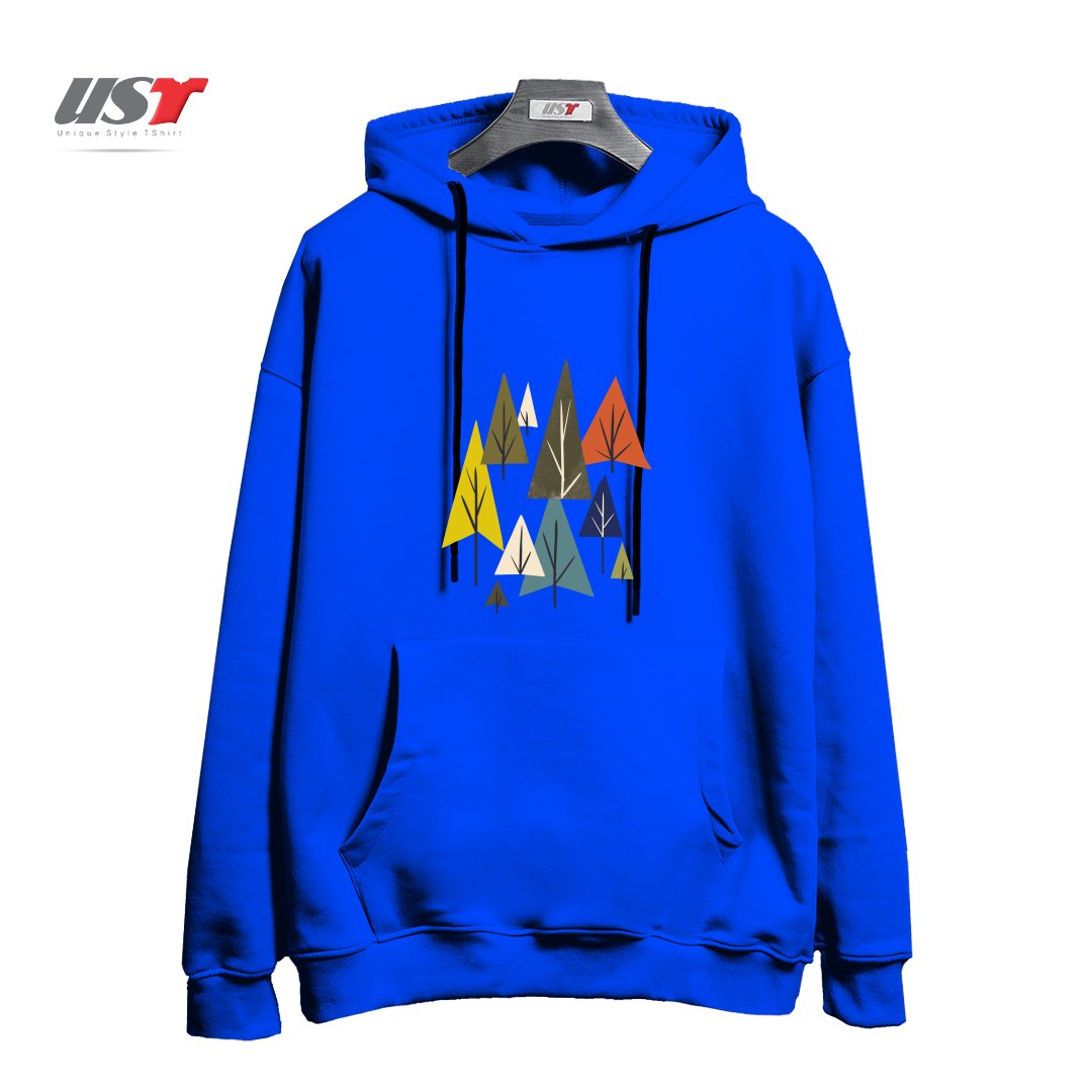 هودی اورسایز طرح MULTICOLOR PINES