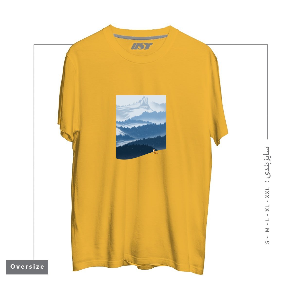 تیشرت اورسایز طرح MOUNTAIN SPIRIT