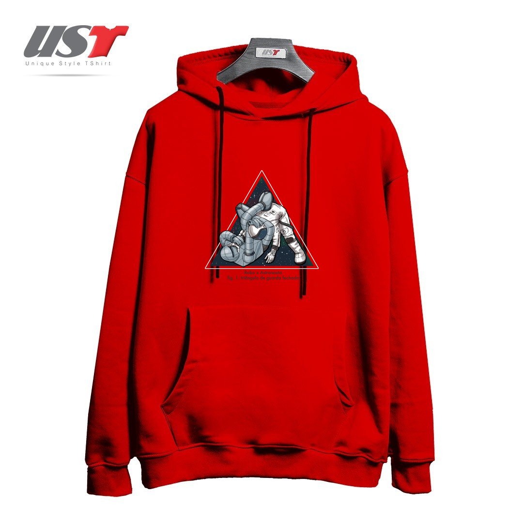 طرح ROBO X ASTRONAUTA هودی اورسایزرنگ قرمز