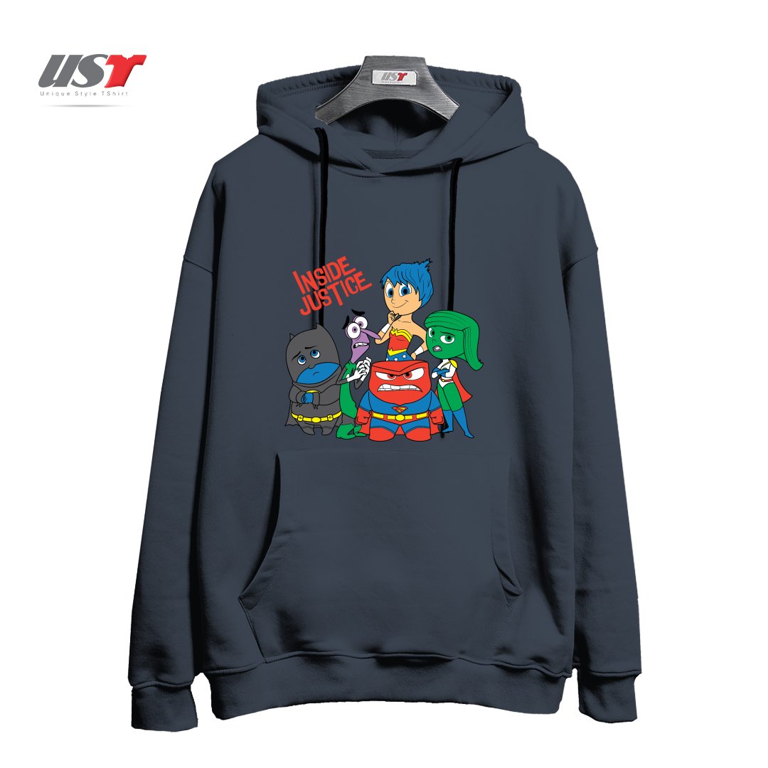 طرح INSIDE JUSTICE هودی اورسایزرنگ دودی