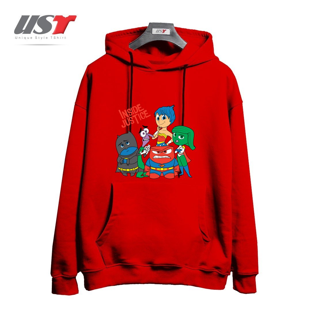 هودی اورسایز طرح INSIDE JUSTICE