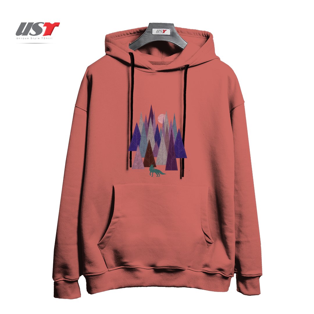 هودی اورسایز طرح STRANGE FOREST