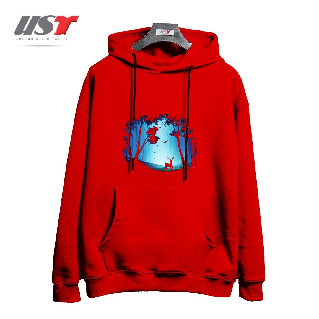 هودی اورسایز طرح THE HEART OF THE FOREST