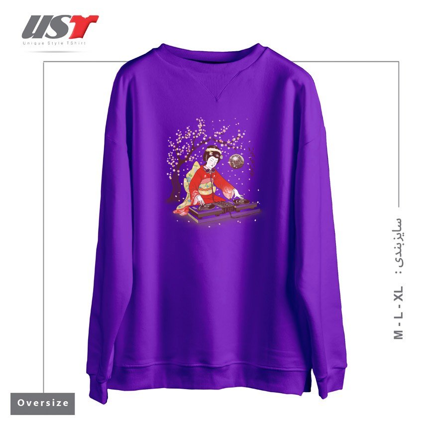 سوییشرت اورسایز طرح DJ GEISHA