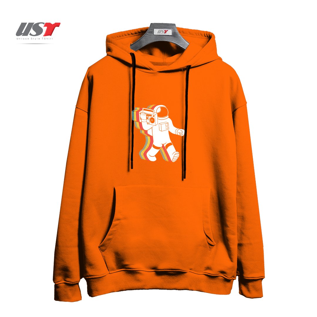 طرح FUNKALICIOUSFUNKALICIOUS هودی اورسایزرنگ نارنجی