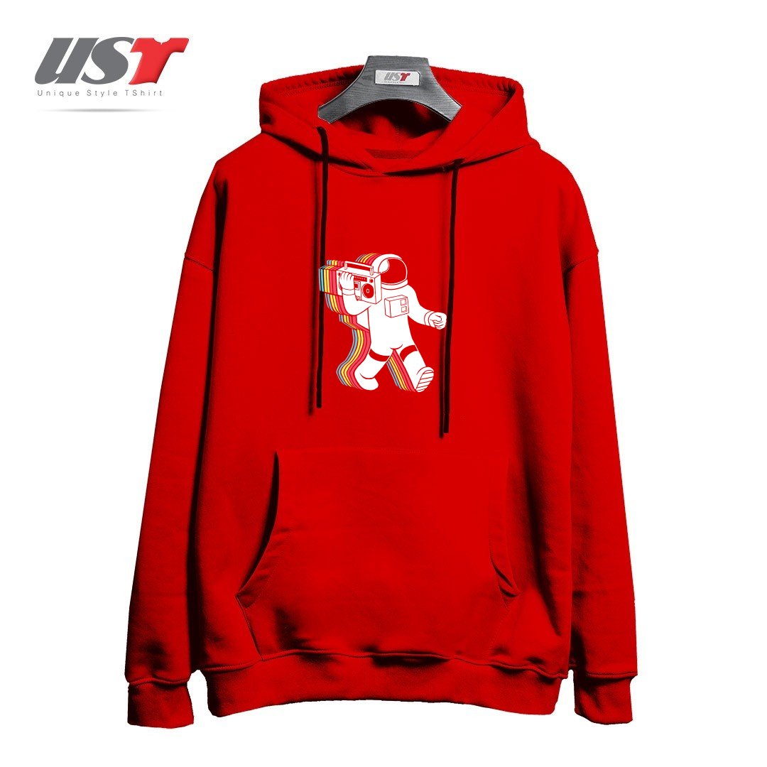 طرح FUNKALICIOUSFUNKALICIOUS هودی اورسایزرنگ قرمز