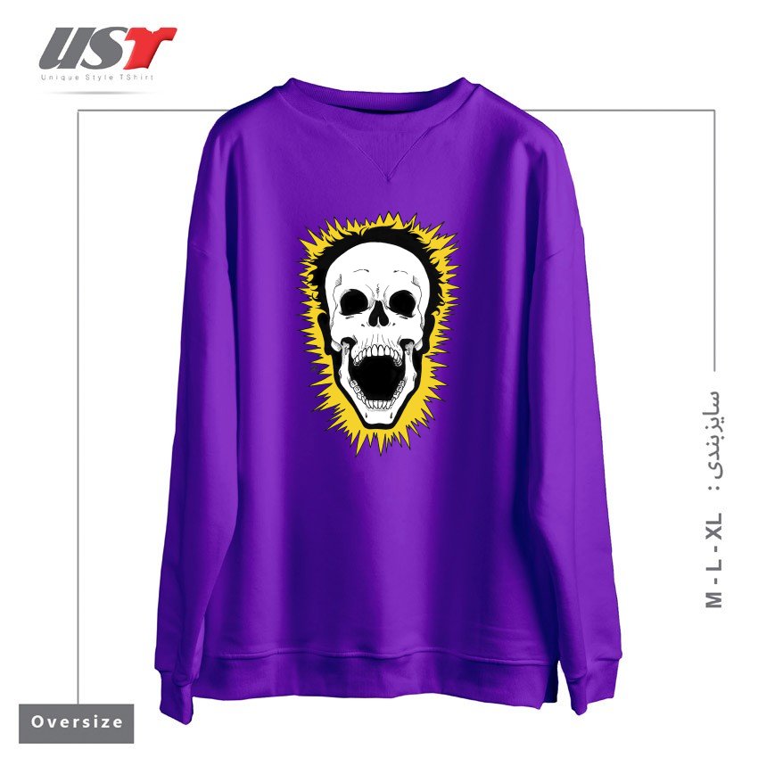 طرح JOLT سوییشرت اورسایزرنگ بنفش