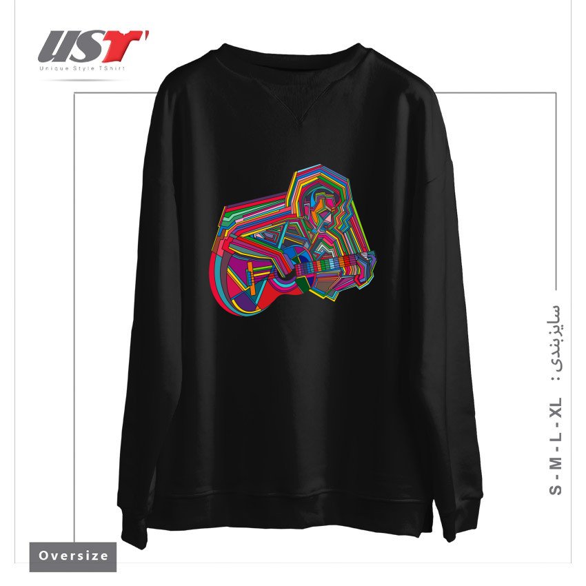 سوییشرت اورسایز طرح GUITARIST