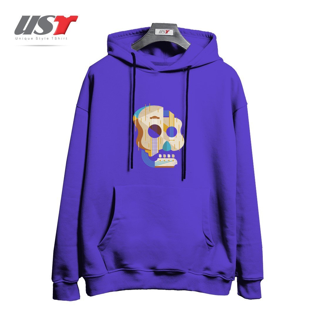 طرح THE VINYL SYSTEM (COLOUR)1 هودی اورسایزرنگ بنفش