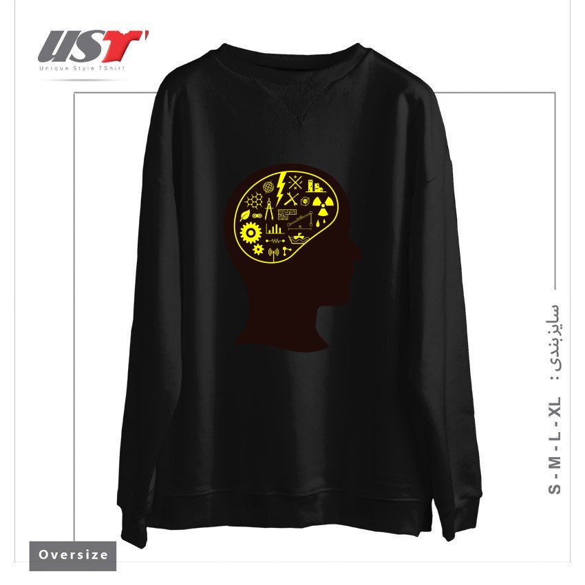 سوییشرت اورسایز طرح ENGINEERING MIND