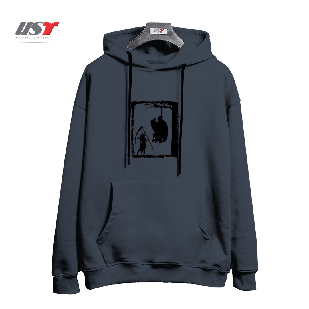 طرح BEAR KICK هودی اورسایزرنگ دودی