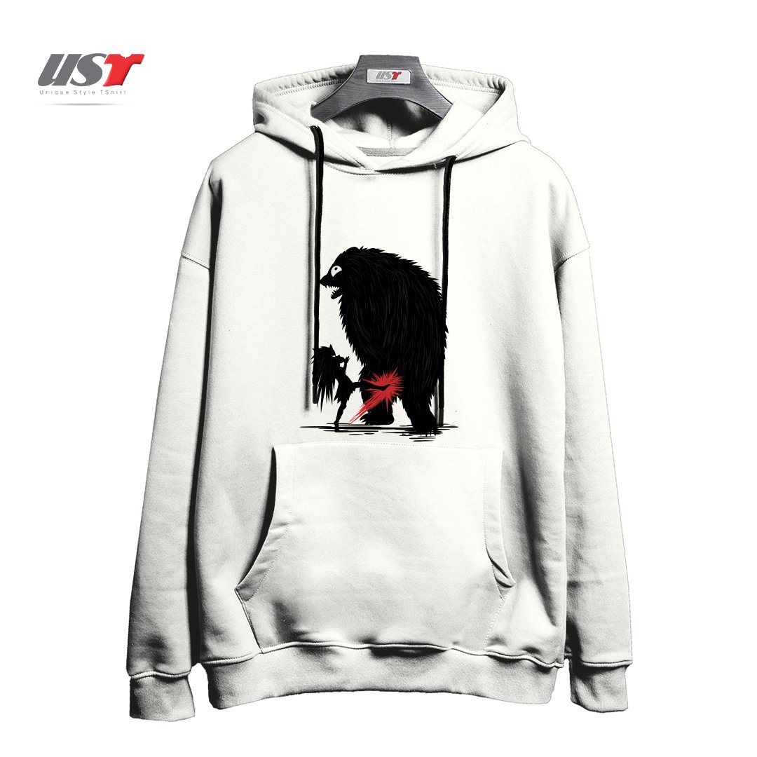 هودی اورسایز طرح BEAR KICK1