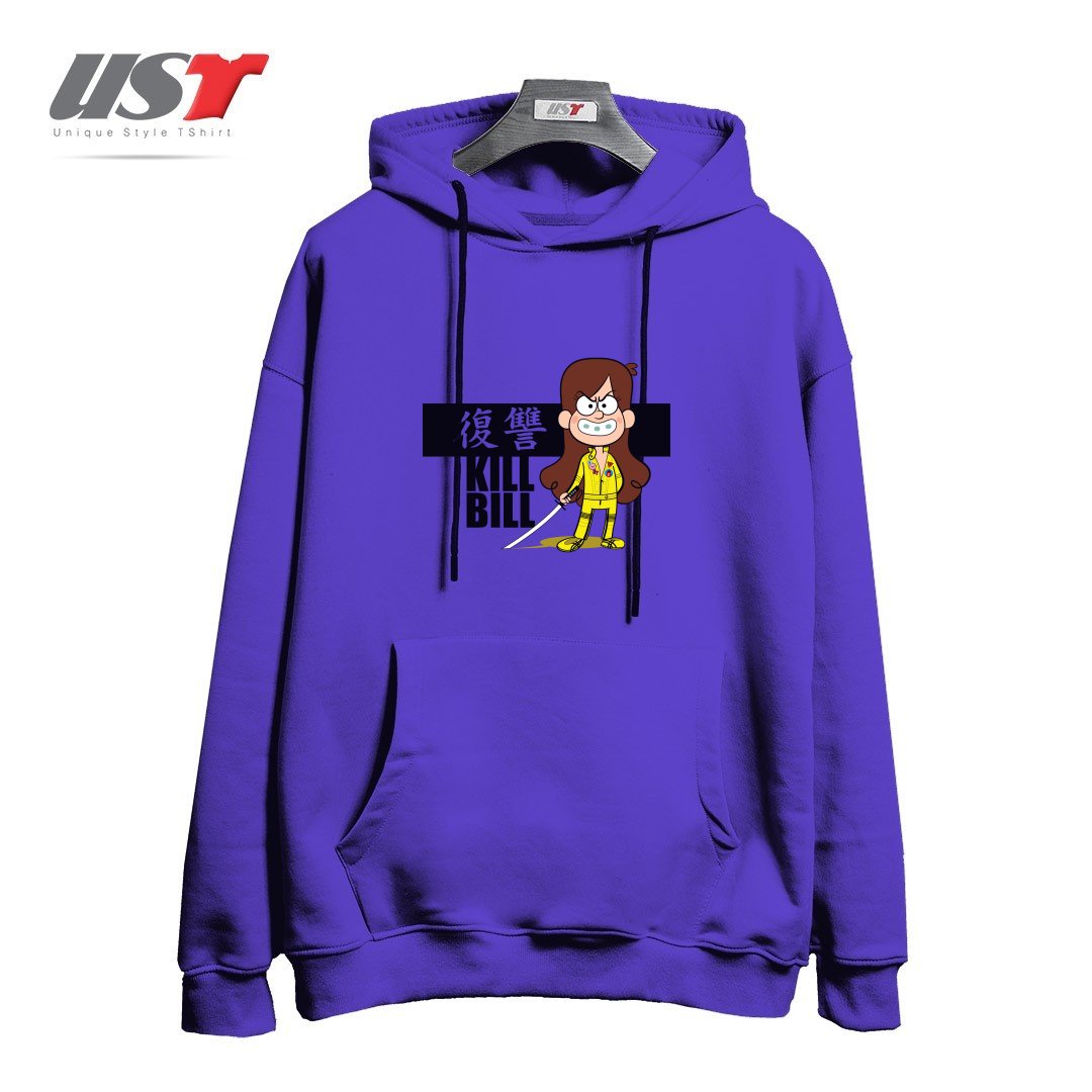 طرح KILL BILL هودی اورسایزرنگ بنفش