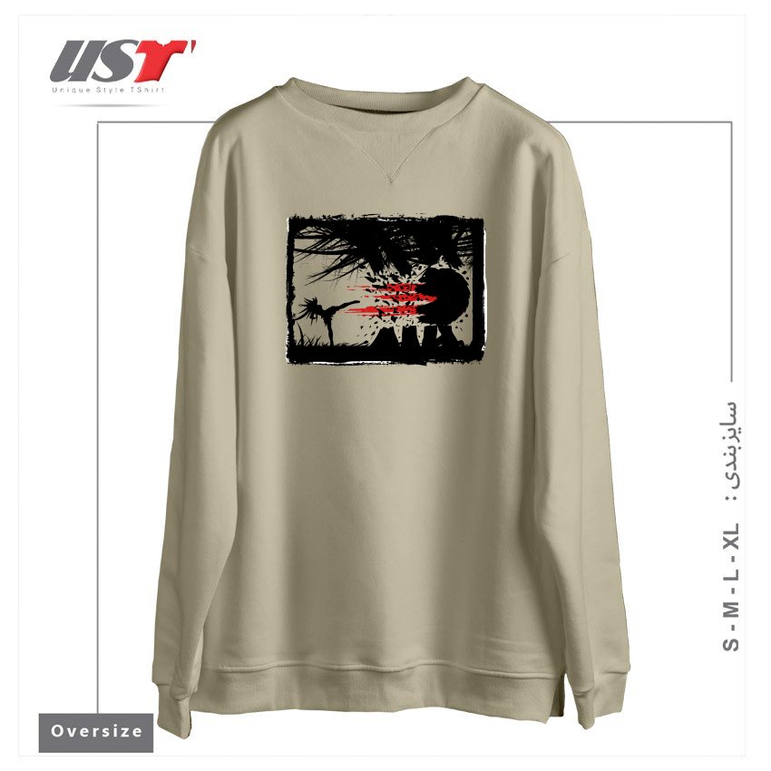 سوییشرت اورسایز طرح BEAR KICK3