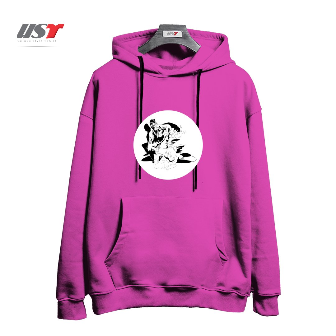 هودی اورسایز طرح BJJ SHADOW FIGHT