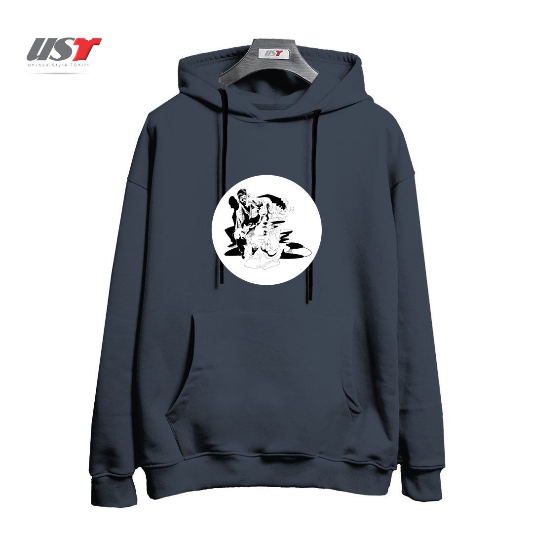 طرح BJJ SHADOW FIGHT هودی اورسایزرنگ دودی