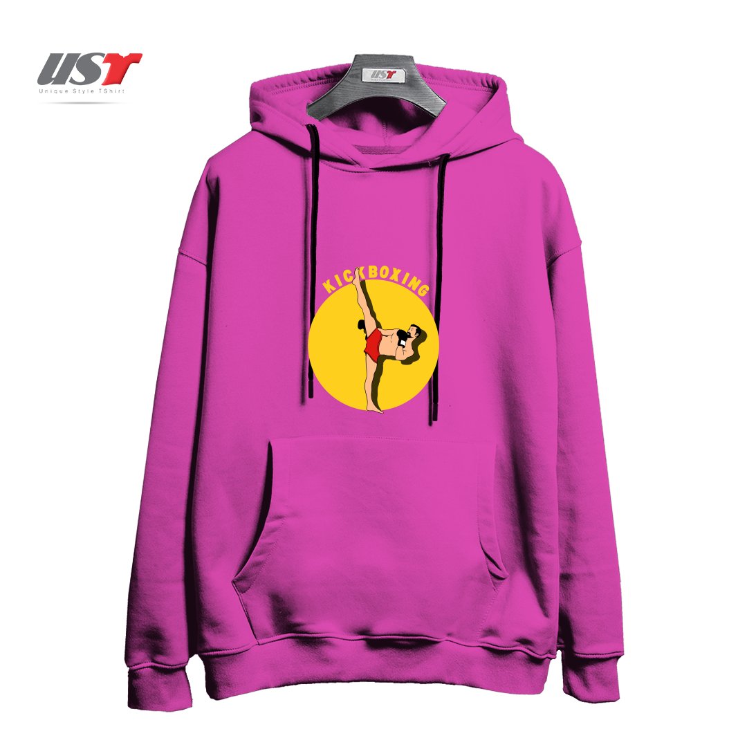 هودی اورسایز طرح KICK BOXING