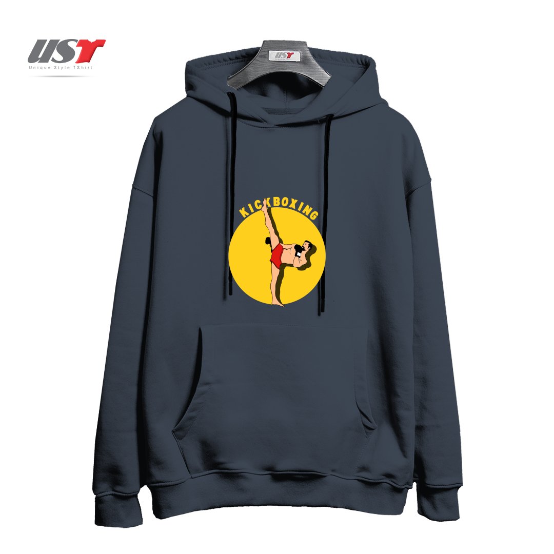 طرح KICK BOXING هودی اورسایزرنگ دودی