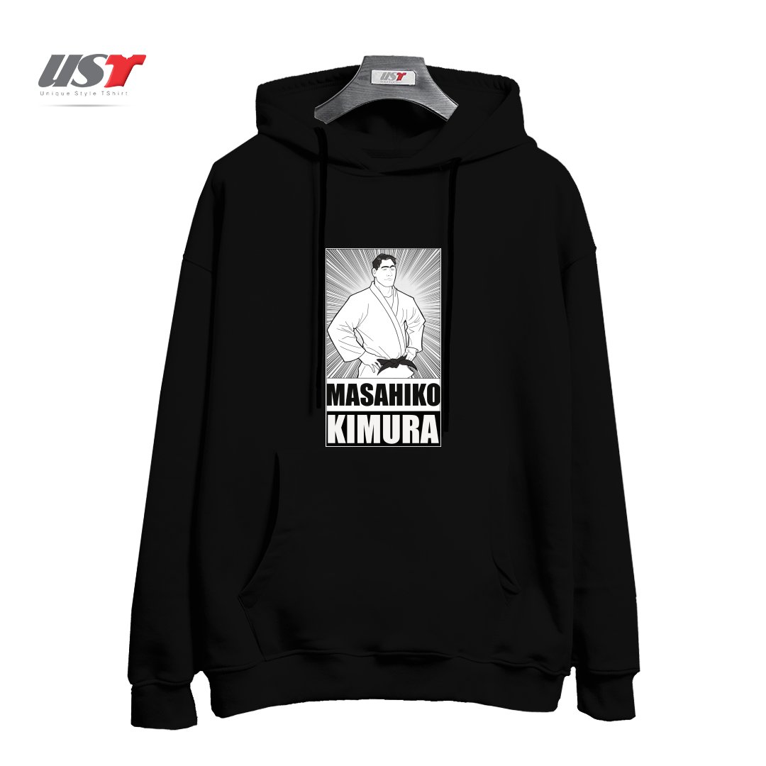 طرح MASAHIKO KIMURA TRIBUTE T-SHIRT هودی اورسایزرنگ مشکی