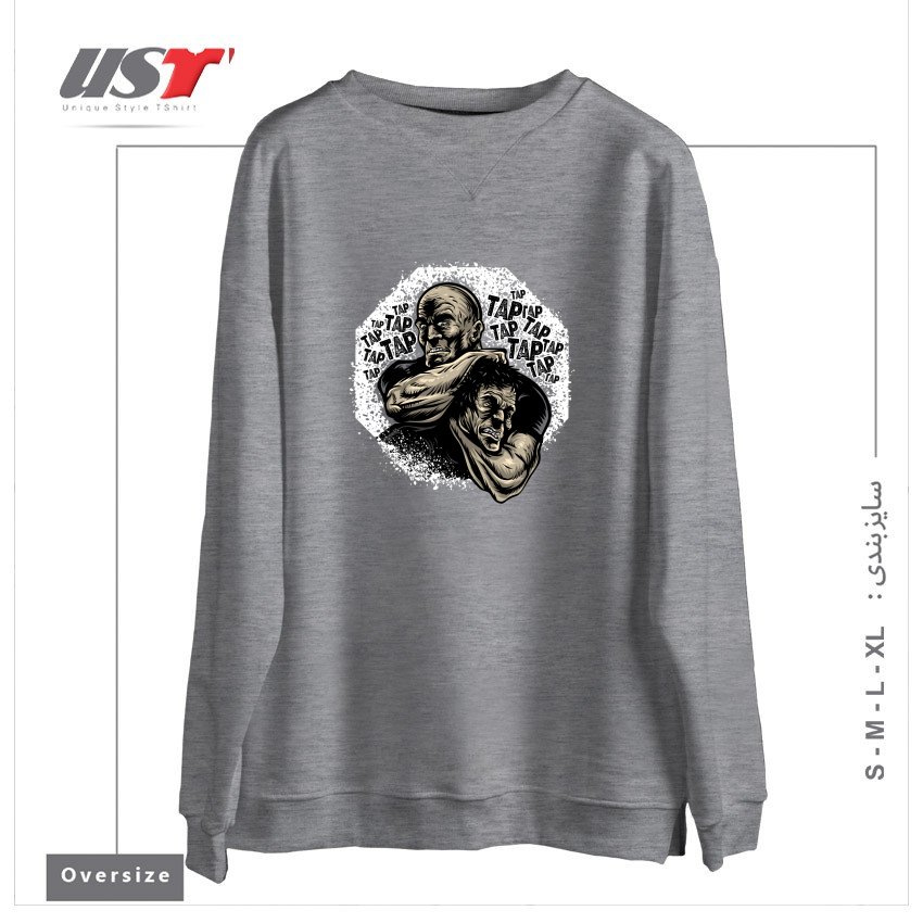 سوییشرت اورسایز طرح MMA TAP OR NAP