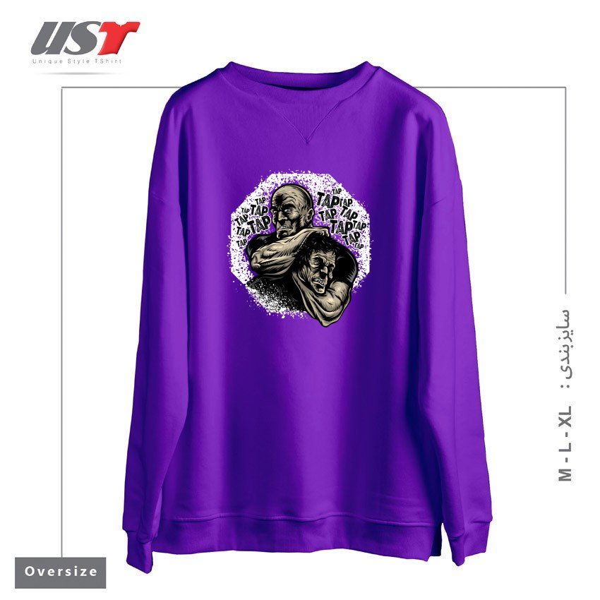 سوییشرت اورسایز طرح MMA TAP OR NAP