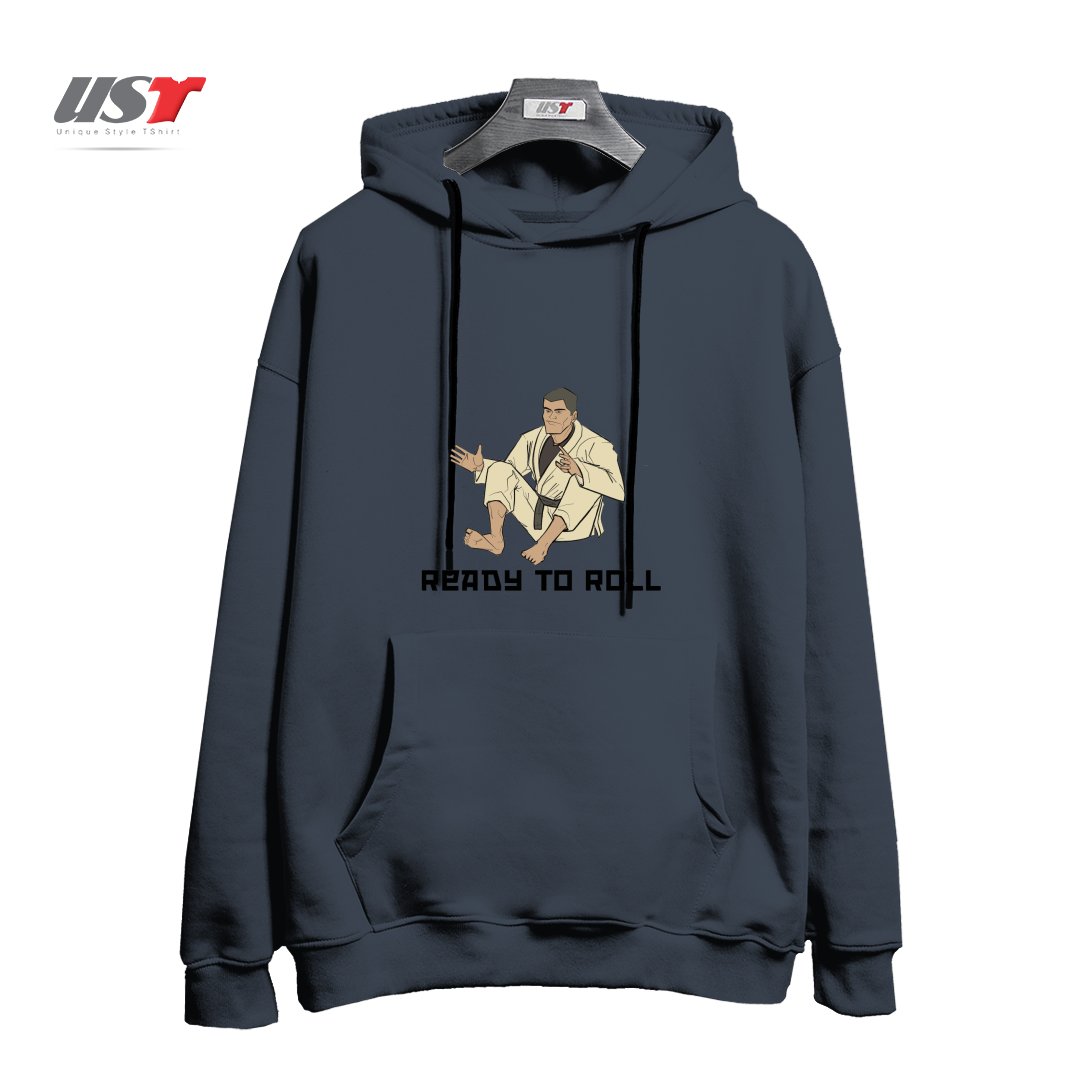 طرح READY TO ROLL هودی اورسایزرنگ دودی