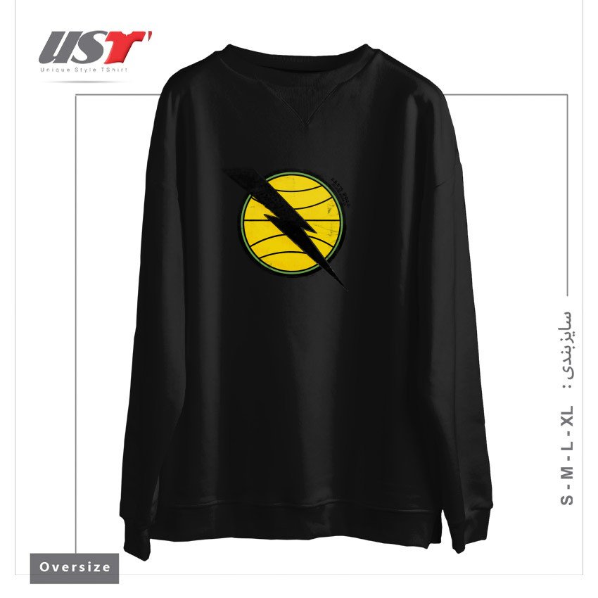 طرح RETRO HELIO GRACIE JIU-JITSU DA GUANABARA EMBLEM سوییشرت اورسایزرنگ مشکی