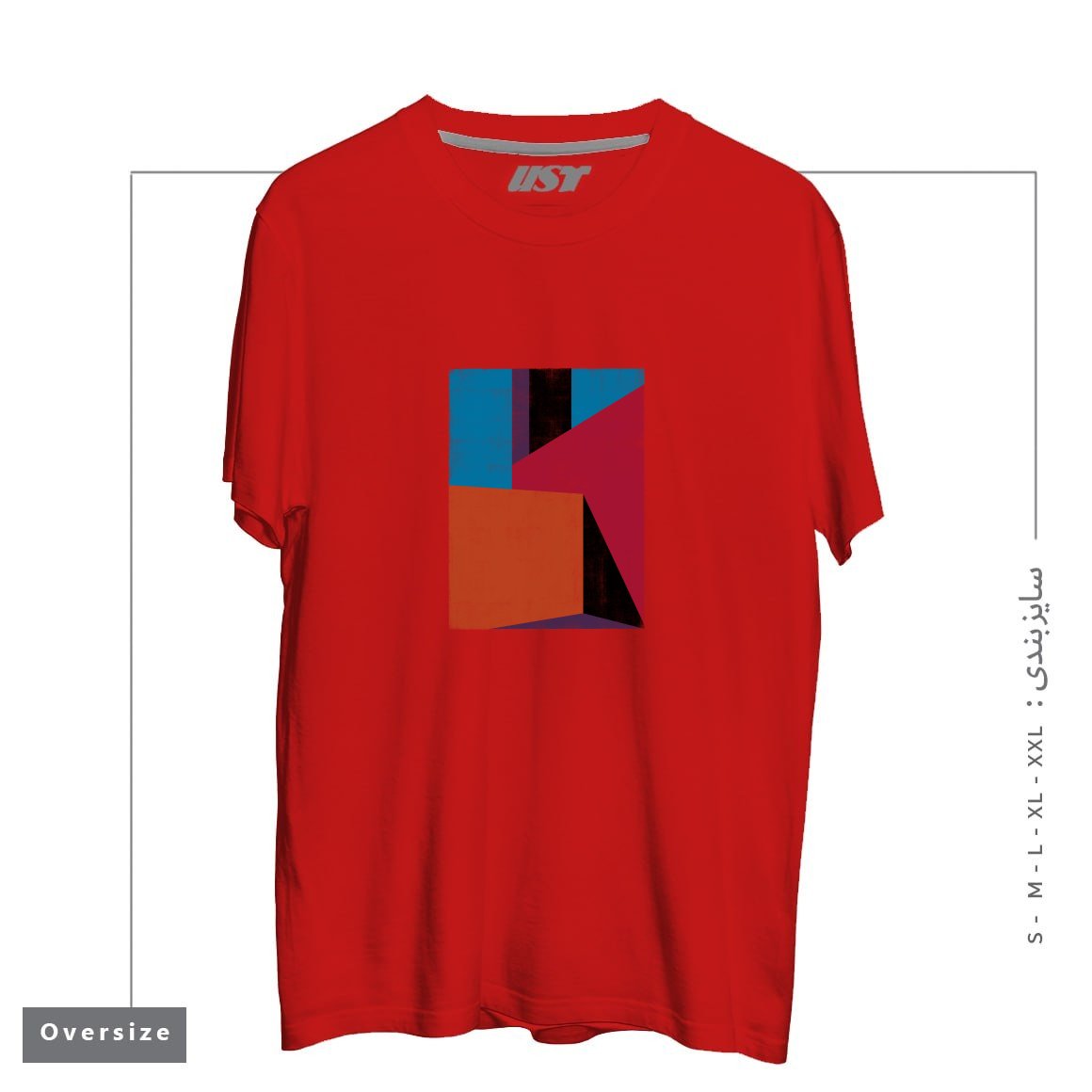 طرح BARRAGANIC تیشرت اورسایزرنگ قرمز