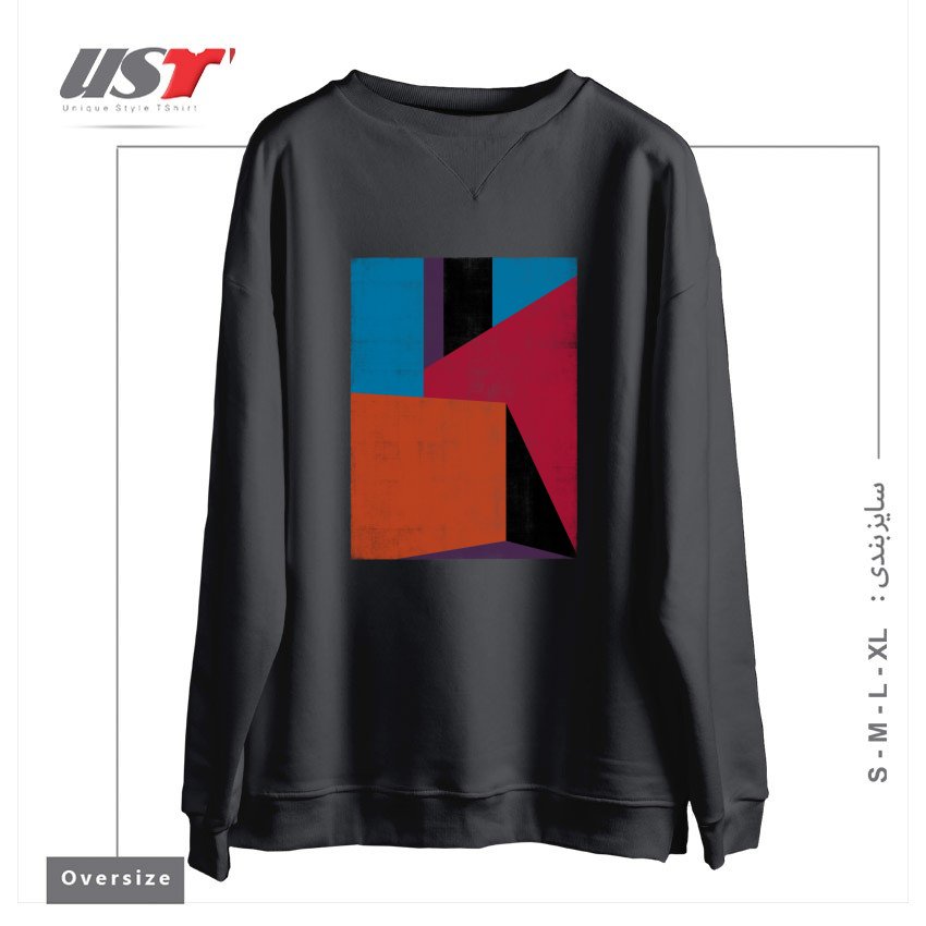 طرح BARRAGANIC سوییشرت اورسایزرنگ دودی