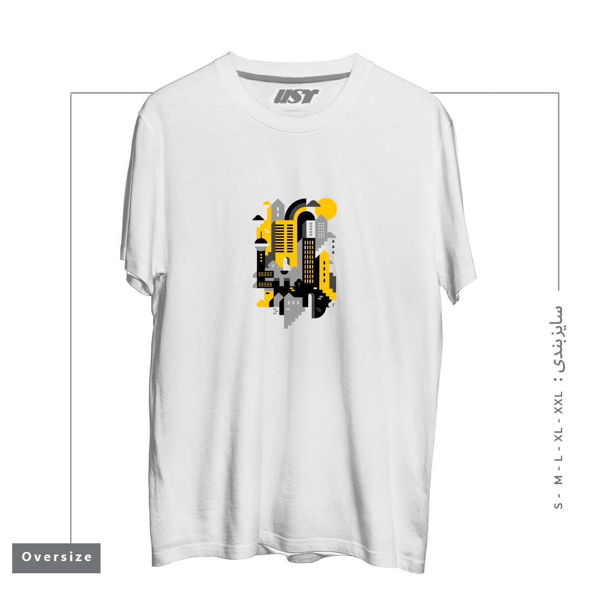 تیشرت اورسایز طرح CITY