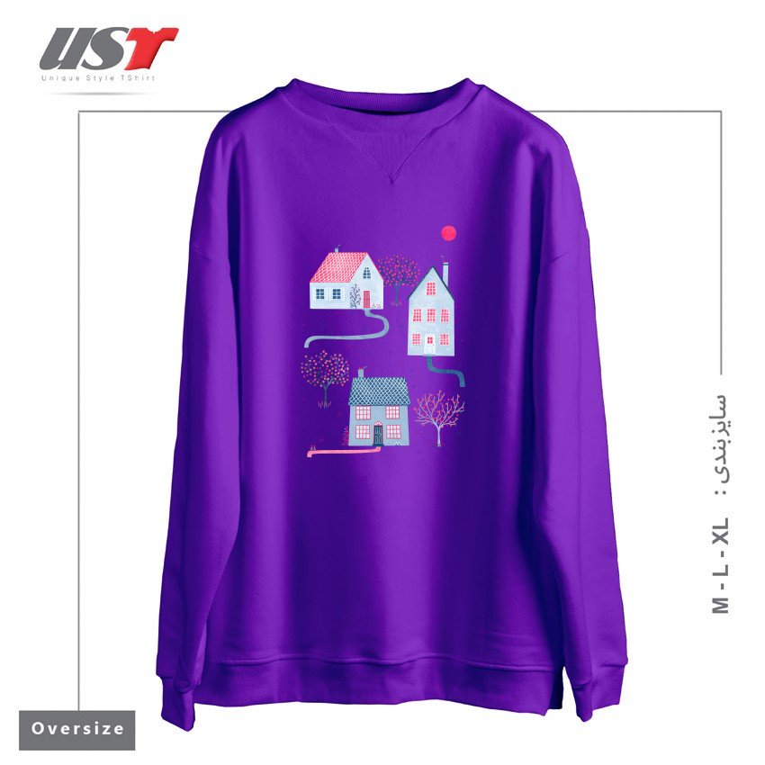 سوییشرت اورسایز طرح SPRING IN TOWNSVILLE