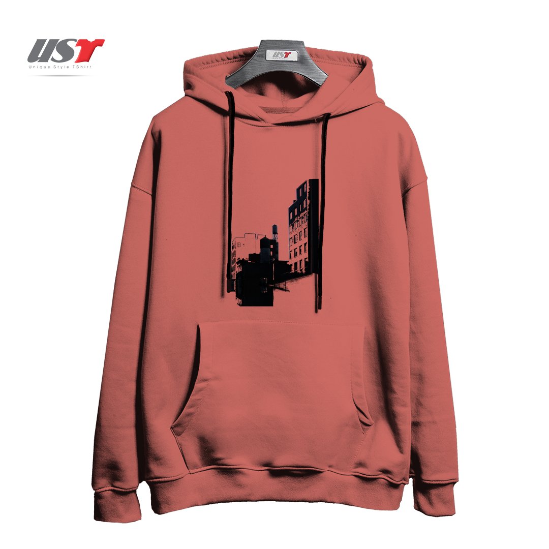 طرح TOWER BUILDING OUTLINE هودی اورسایزرنگ آجری