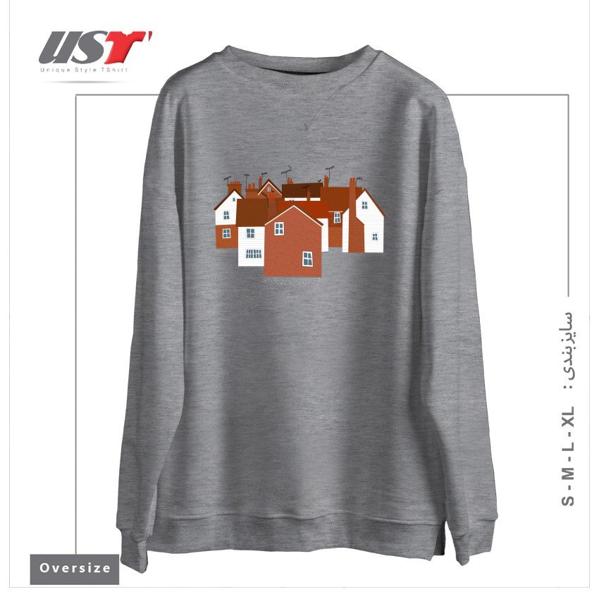 سوییشرت اورسایز طرح TUNBRIDGE WELLS