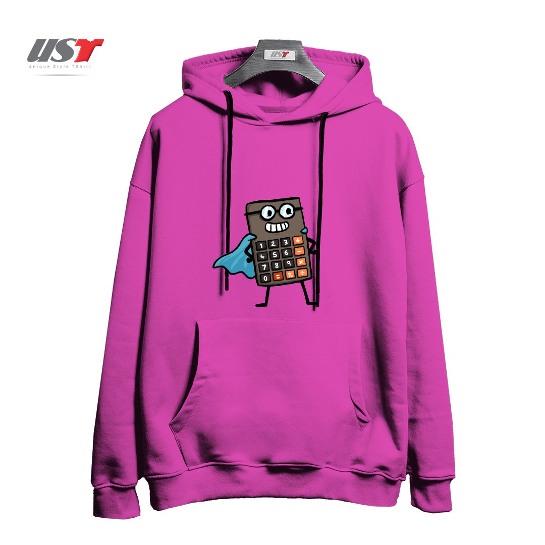 طرح CALCULUS! هودی اورسایزرنگ صورتی