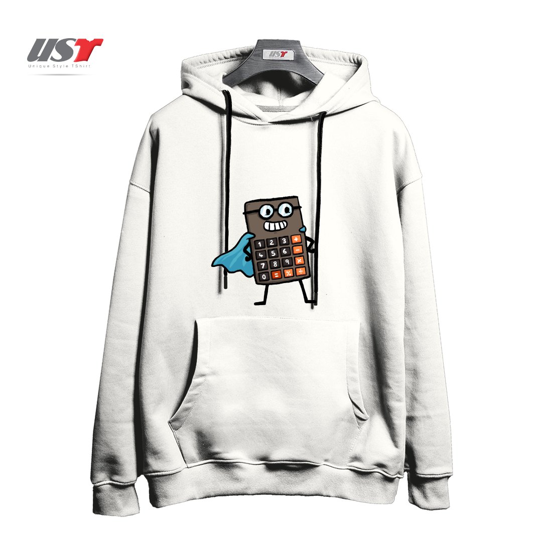 طرح CALCULUS! هودی اورسایزرنگ سفید