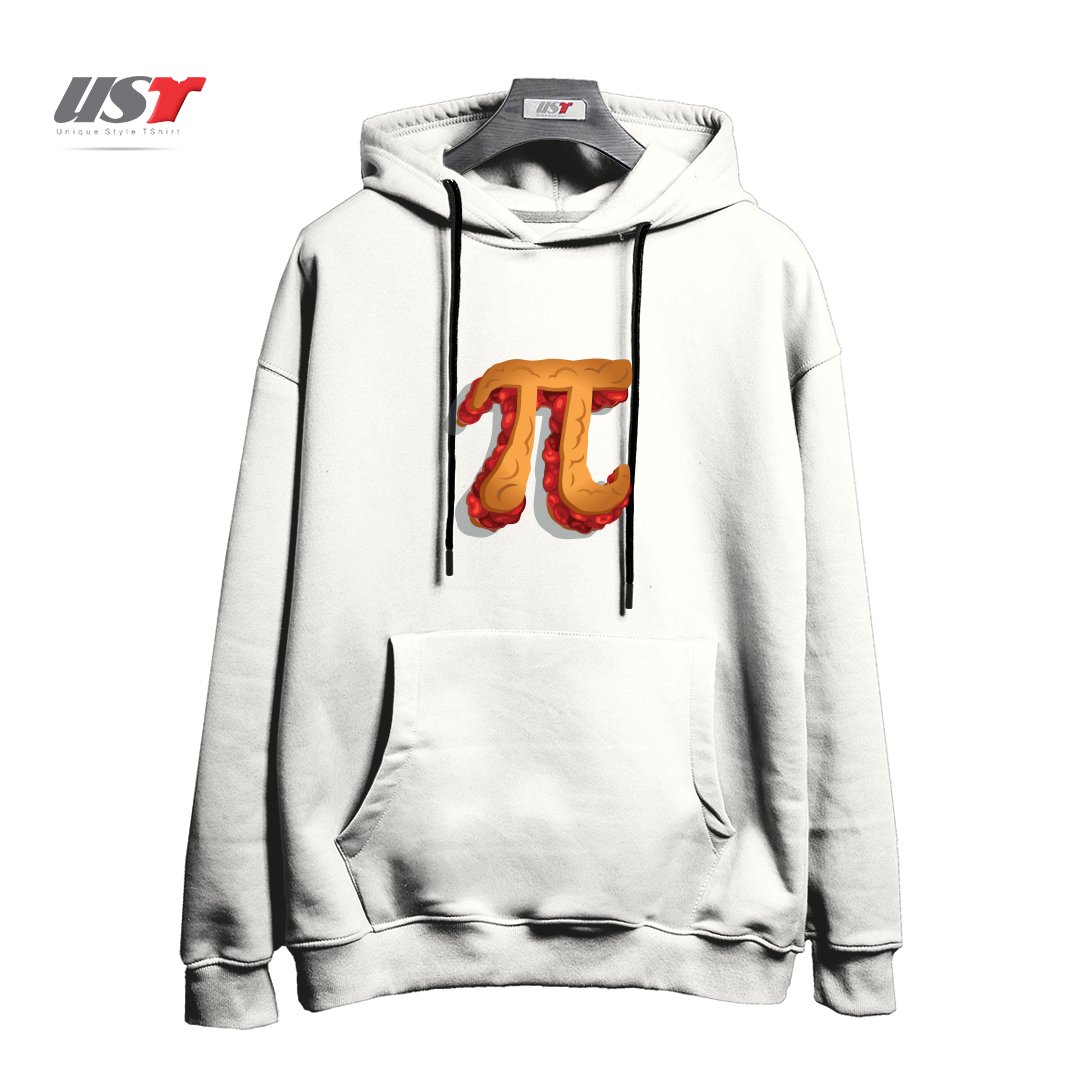 طرح CHERRY PI هودی اورسایزرنگ سفید