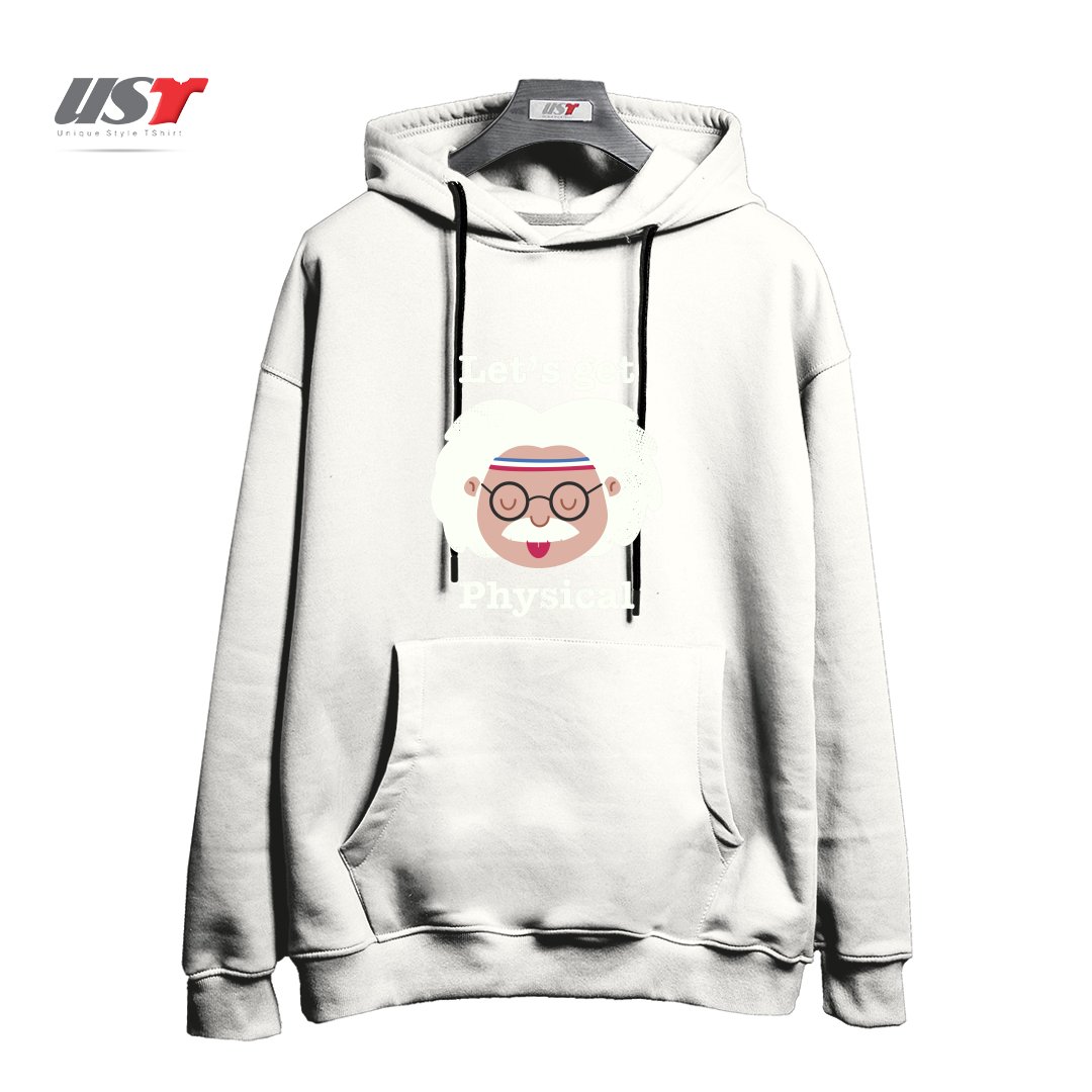 هودی اورسایز طرح LET'S GET PHYSICAL