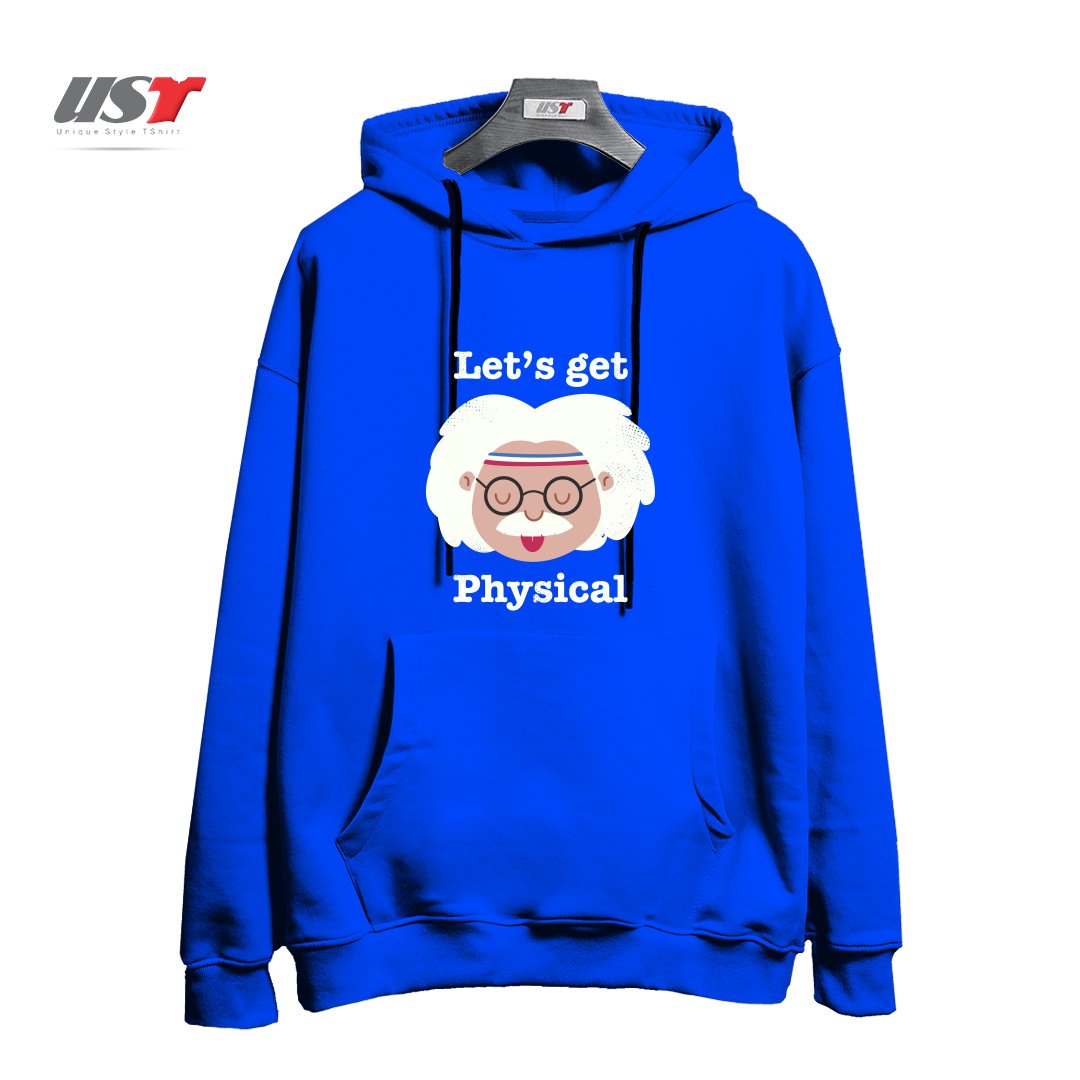 هودی اورسایز طرح LET'S GET PHYSICAL