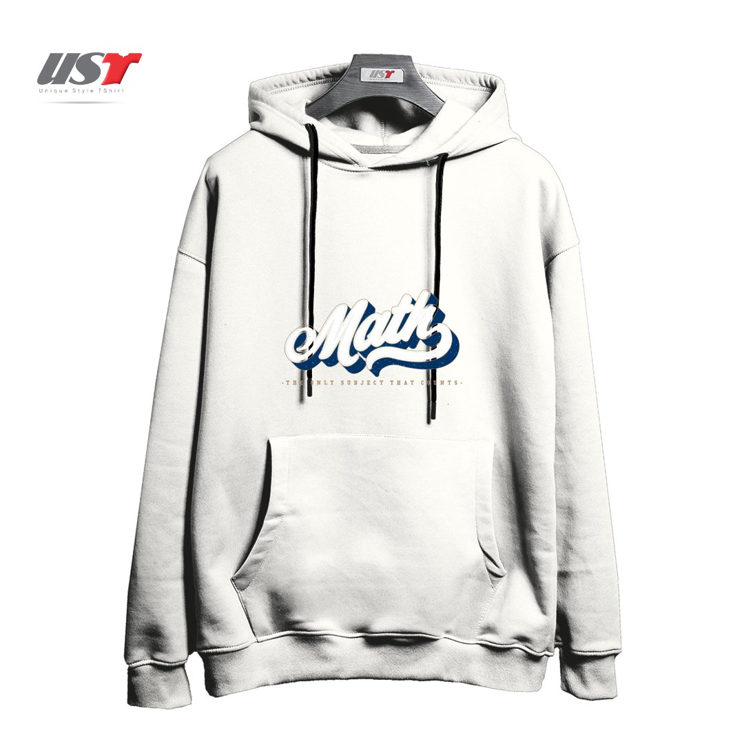 طرح MATH COUNTS هودی اورسایزرنگ سفید