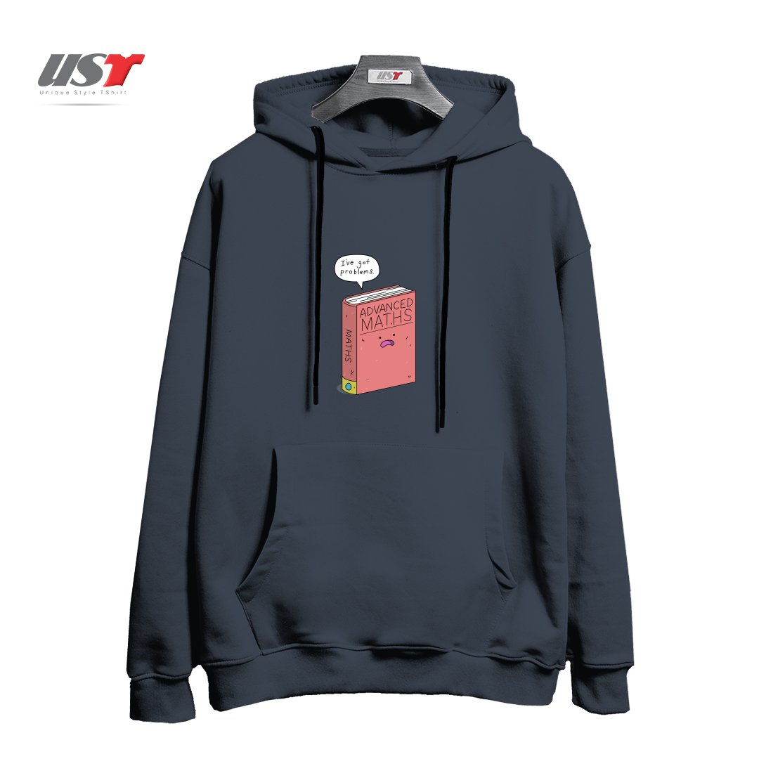 طرح MATHS PROBLEMS هودی اورسایزرنگ دودی