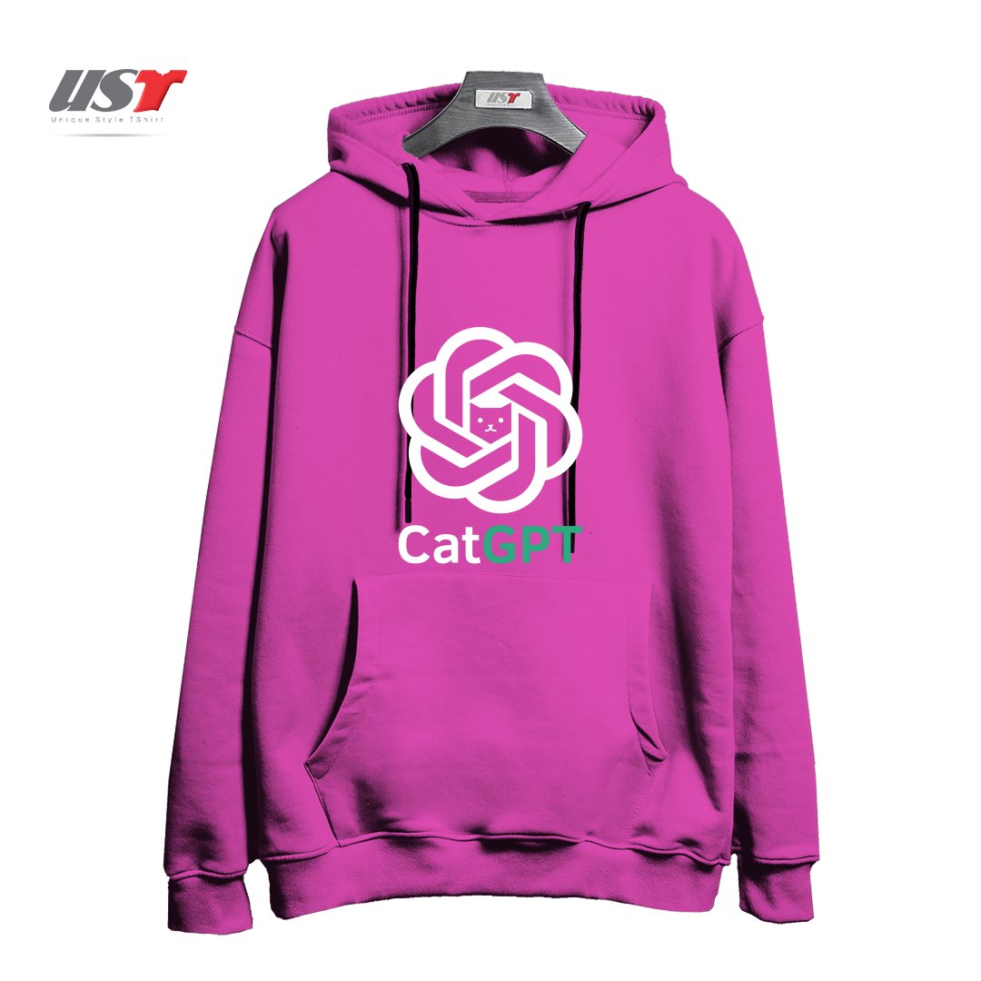 هودی اورسایز طرح catgpt